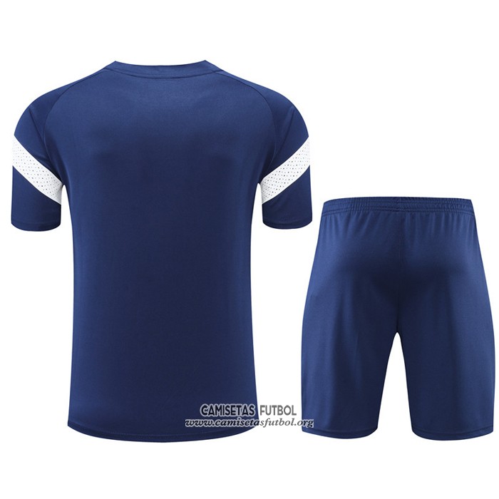 Chandal del Olympique Marsella Manga Corta 2022/2023 Azul - Pantalon Corto